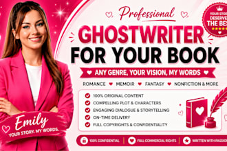 ghostwrite romance ebook romance ghostwriter memoir fantasy romance ghostwriter