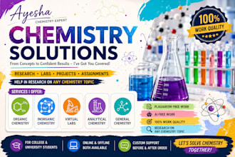do chemistry research, projects, virtual labs, organic, and inorganic chemistry