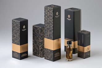 design a minimalistic and clean product packaging