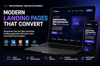 build a responsive landing page using react