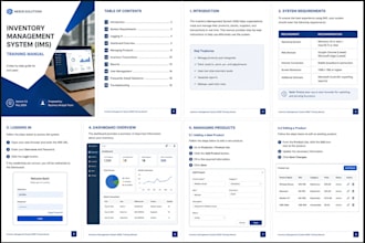 write professional user and training manuals