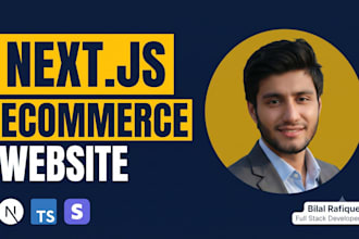 build a custom ecommerce website with nextjs and stripe