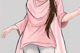 draw anime illustration and fan art