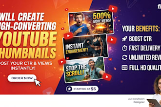 design high converting youtube thumbnails that boost your CTR