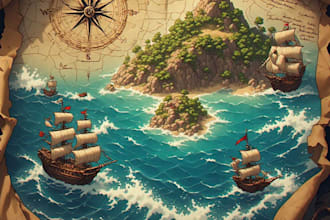 design vintage historical replica maps and antique cartography