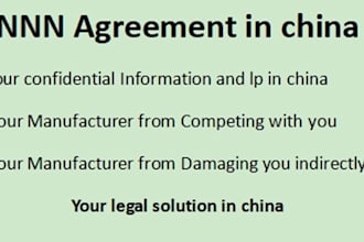draft a nnn agreement for you in china