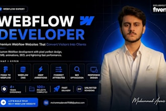 be your webflow developer for responsive websites