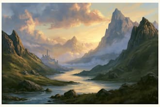 fantasy concept landscape illustrations