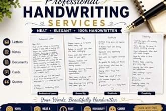 write custom handwritten letters