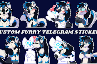 draw furry telegram sticker nsfw furry sticker discord animated sticker pack GIF