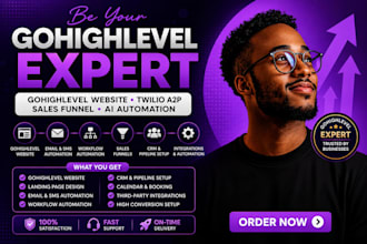 gohighlevel website twilio a2p ghl sales funnel automation ai expert a2p 10dlc