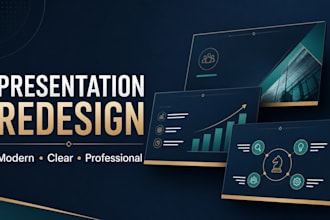 design and redesign ppt presentations, pitch decks, and canva slide