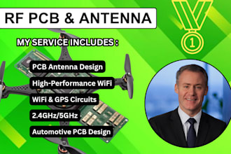 design rf pcb layout, pcb antenna, wifi, gps, 24ghz5ghz and automotive pcb