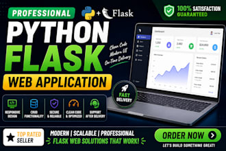 develop a professional python flask web application with mysql