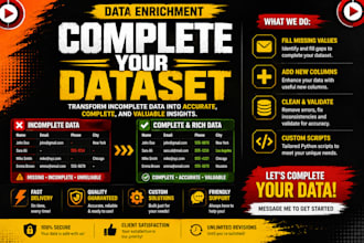 enrich your dataset by adding missing values and external attributes