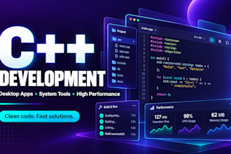 develop cpp applications and debug or optimize your code