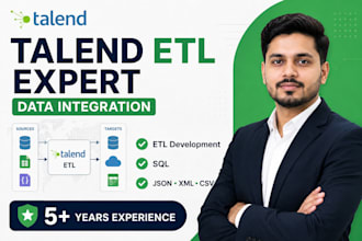 develop and fix talend etl jobs for data integration
