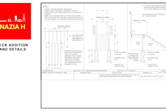 deck or patio addition drawings