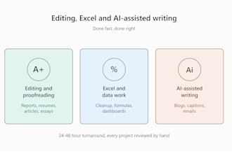 edit and proofread your document, article or report