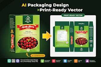 convert your ai generated packaging design into a print ready file
