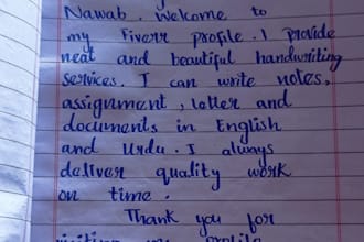 neat handwritten letters and notes