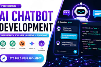 build ai chatbot, chatgpt chatbot for website and mobile app