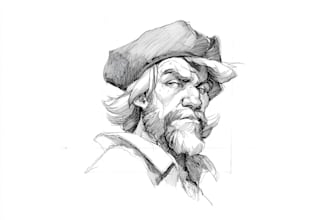 draw a sketch of any character you want