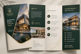 design brochure luxury brochure design trifold bifold brochure for business