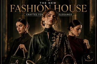 design luxury fashion advertisement posters