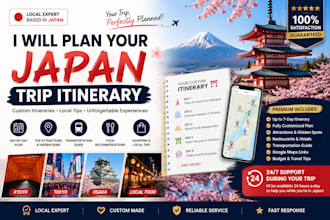 create a personalized japan travel itinerary