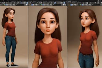 create 3d character model, rigging and 52 arkit blendshapes in blender, maya,c4d