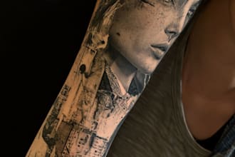 design custom realistic tattoo artwork for your next tattoo