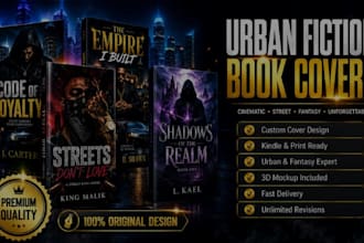 design urban fiction street book cover cinematic urban book fantasy book cover