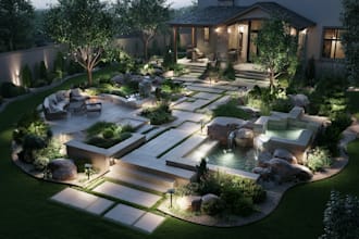 do backyard landscape design, patio, front yard design