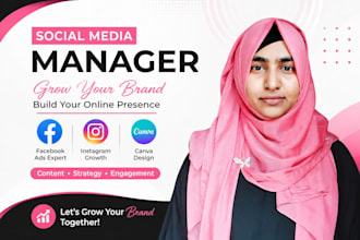 manage social media ads and canva design