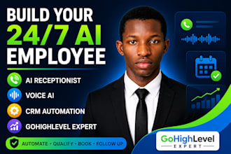 build gohighlevel ai receptionist ai chatbot and voice ai automation