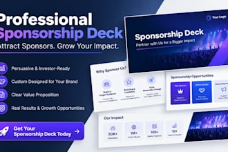 design and write your corporate sponsorship pitch desk