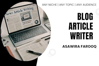 write engaging blog articles for any niche or topic