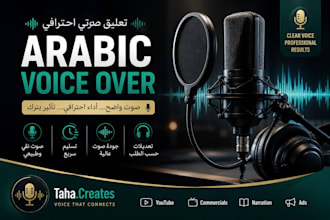record a professional arabic voice over