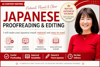 proofread and edit your japanese to sound natural