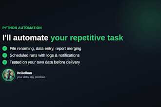 automate your repetitive task with a custom python script