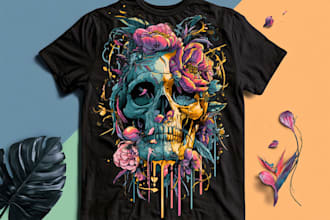 do a custom t shirt and typography t shirt design