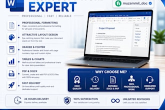 do professional ms word document formatting and layout design