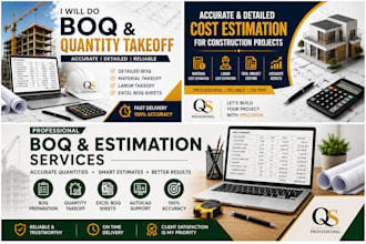 do accurate boq, quantity takeoff and estimation