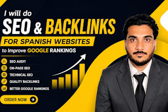 do SEO and backlinks for spanish websites to improve google rankings