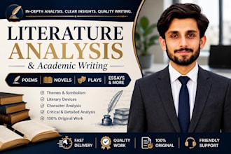 provide professional literature analysis