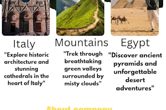 design a professional travel agency flyer or poster