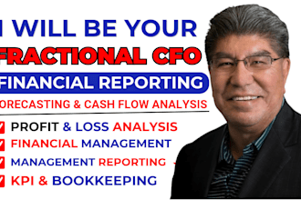 be your fractional cfo for financial reporting, forecasting, cash flow analysis