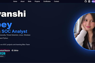 build a modern responsive portfolio website