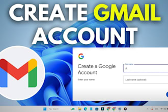 create new gmail or email account  or personal use for your business